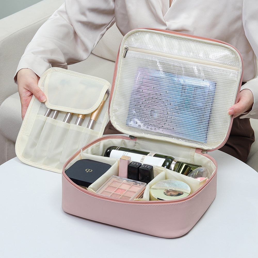 Travel Makeup Bag Makeup Organizer Countertop Case Toiletry Bag Cosmetic Bag for Women Makeup Storage Organizer Skincare Organizers Bathroom Counter Organizer Vanity Organizer Travel Essentials