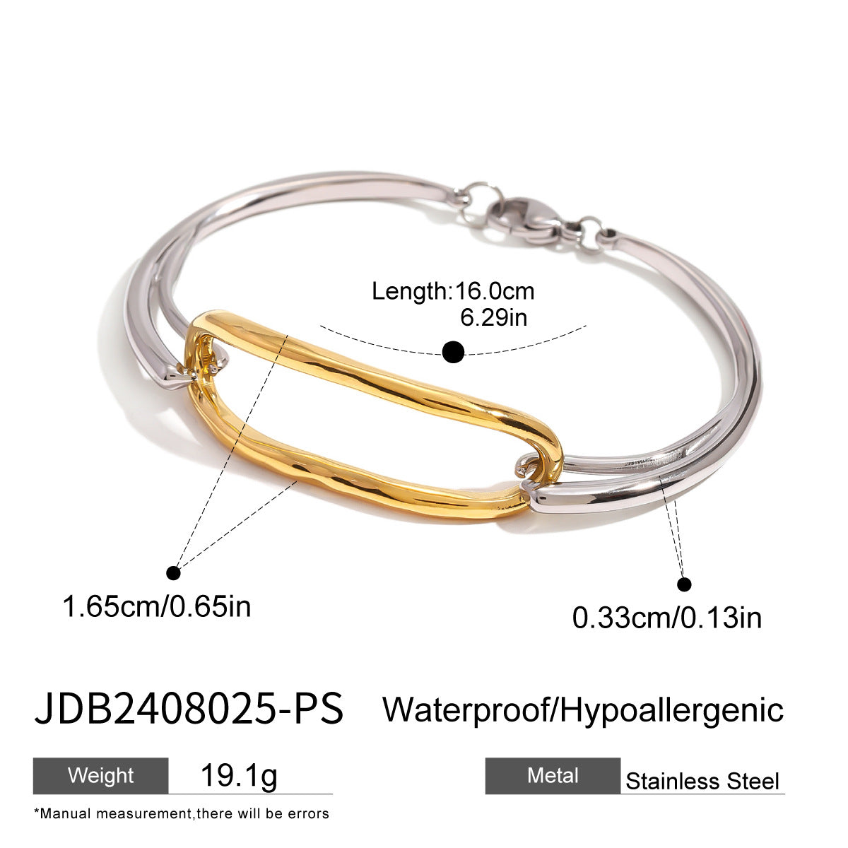 Stainless Steel Infinity Love Bangle Bracelet for Women