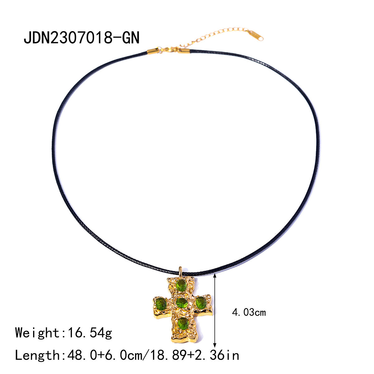 18K Gold Filled Cross Necklace