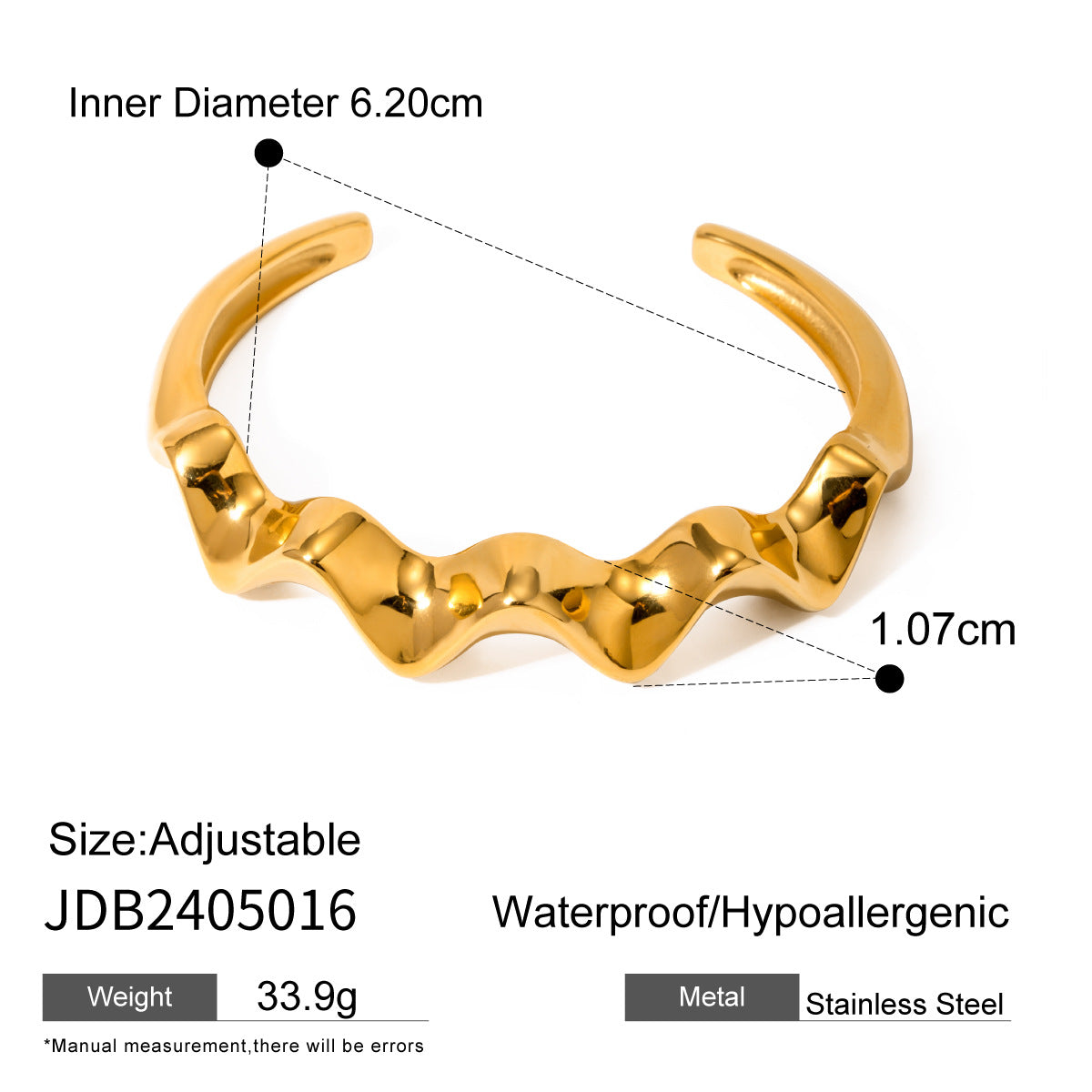 Gold Chunky Cuff Bracelets for Women Irregular Minimalist Statement Bangle Bracelets Set Open Wide Bangle Arm Cuff Upper Arm Punk Jewelry