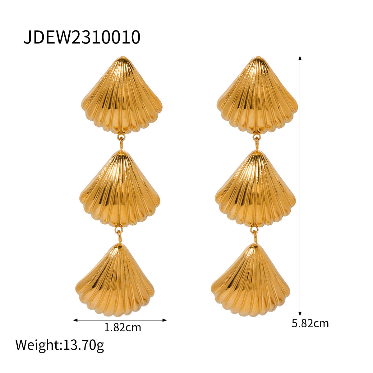 Chunky Gold Hoop Earrings for Women