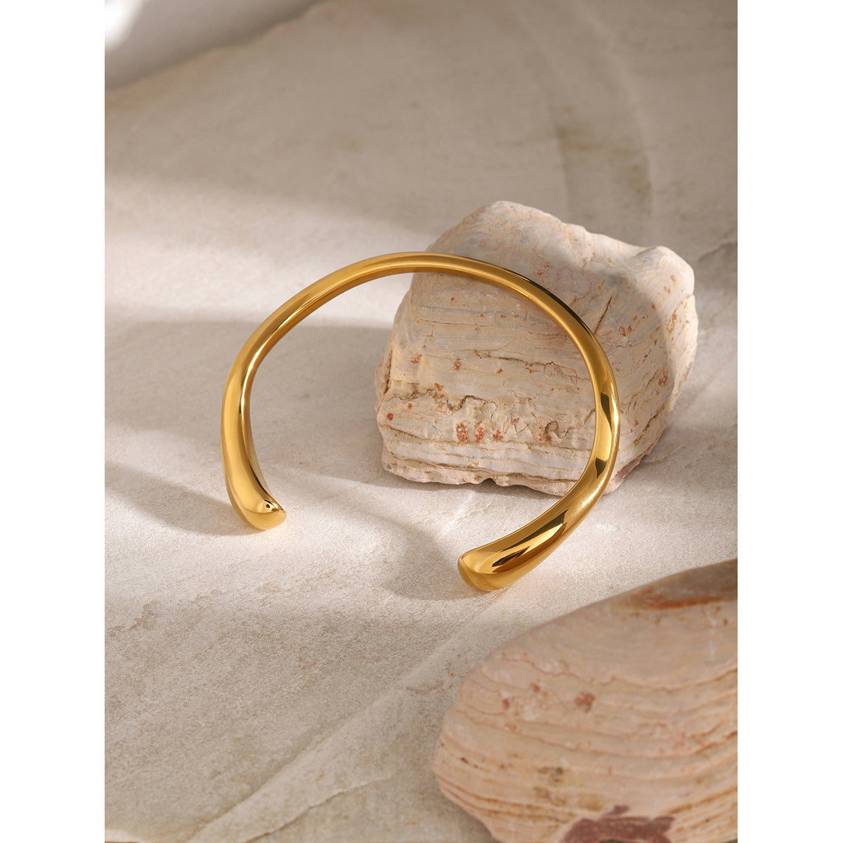 | Premium Cuff Bracelet for Men & Women | Stainless Steel Bangle Bracelet in Silver & Gold | Exclusive Jewelry Gift Box | Handcrafted