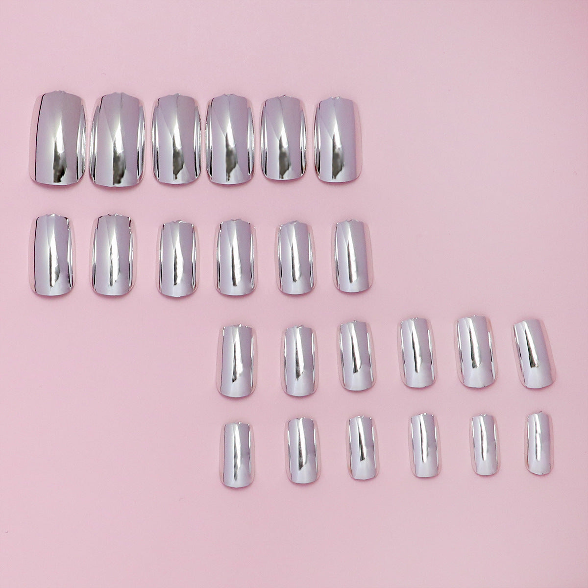 Press on Nails, Short Almond Fake Nails, Reusable Nail Kit with Nail Glue Adhesive Tabs Nail File, Nails press ons 24Pcs