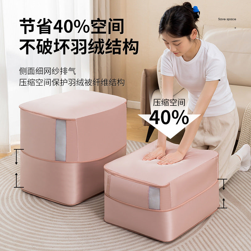 Comforter Storage Bag - Folding Organizer bag for King/Queen Comforters, Pillows, Blankets, Bedding/Quilt, Blanket, Duvet, Mothproof Space Saver