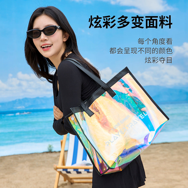 Travel Toiletry Bag for Women and Men, Translucent Toiletry Bag with Handy Handle, Makeup Cosmetic Organizer Bag for Travel Toiletries Accessories