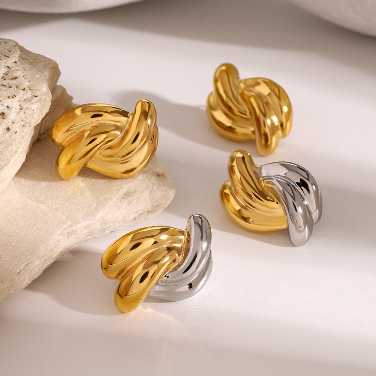Chunky Gold Earrings for Women