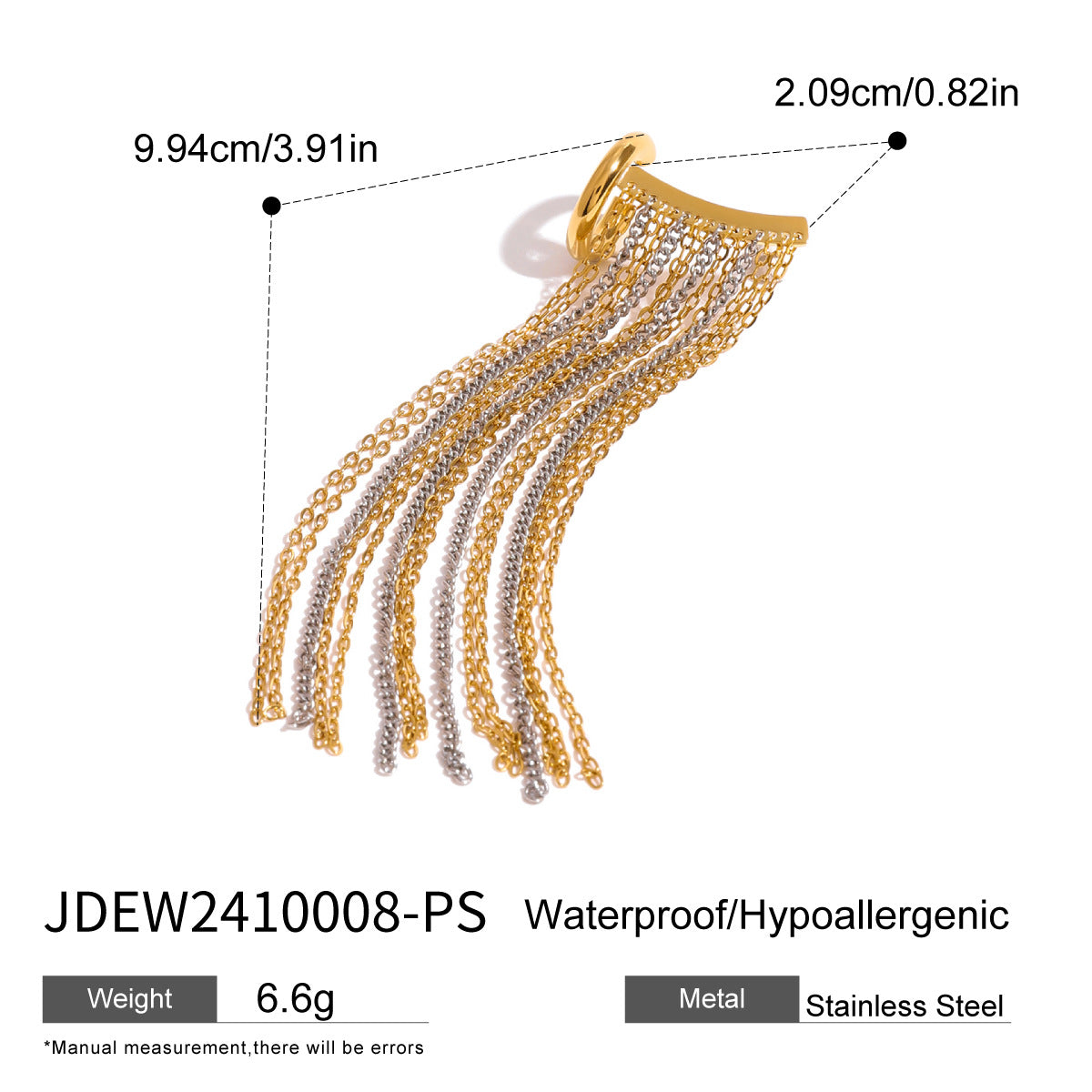 1 pcs Boho Linear Tassel Drop Dangling Earrings For Women,Long Formal Country Bohemian Fringe Chain Chandelier Prom Statement Trendy Earrings For Party Prom