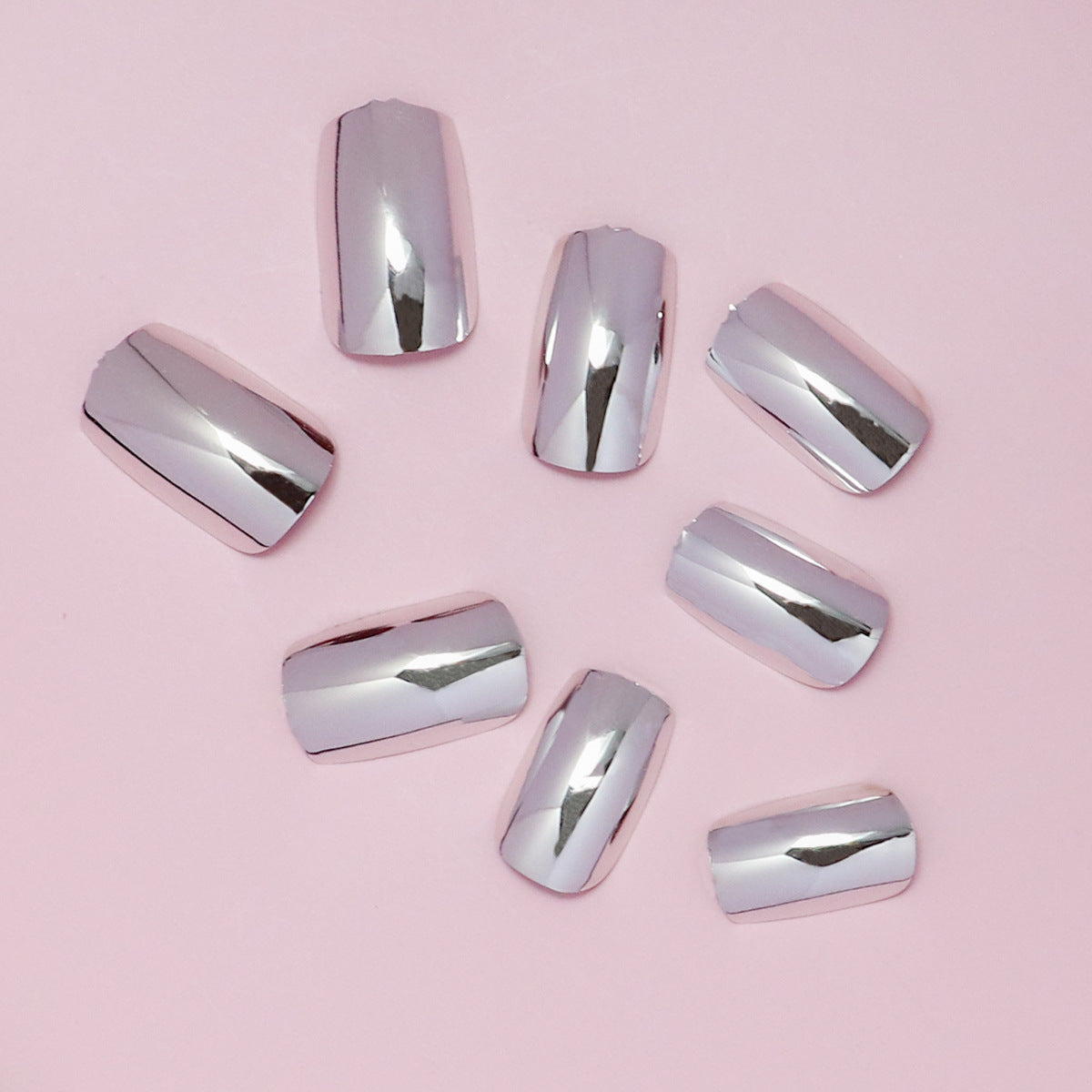 Press on Nails, Short Almond Fake Nails, Reusable Nail Kit with Nail Glue Adhesive Tabs Nail File, Nails press ons 24Pcs
