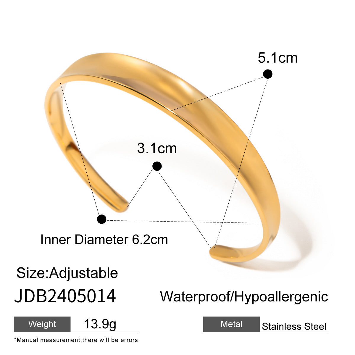 Gold Chunky Cuff Bracelets for Women Irregular Minimalist Statement Bangle Bracelets Set Open Wide Bangle Arm Cuff Upper Arm Punk Jewelry