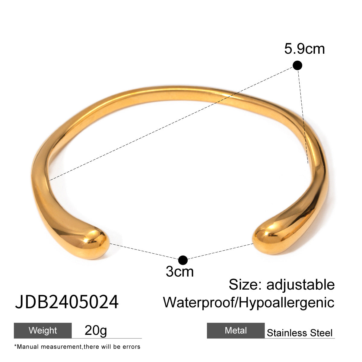 Gold Chunky Cuff Bracelets for Women Irregular Minimalist Statement Bangle Bracelets Set Open Wide Bangle Arm Cuff Upper Arm Punk Jewelry