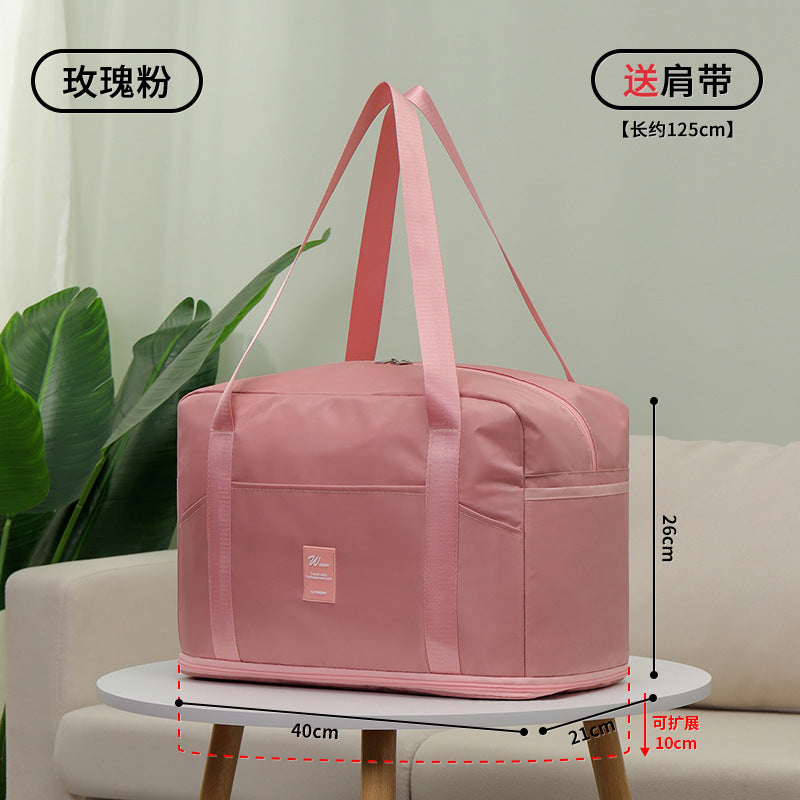 Travel Duffel Bag, Sports Tote Gym Bag, Shoulder Weekender Overnight Bag for Women