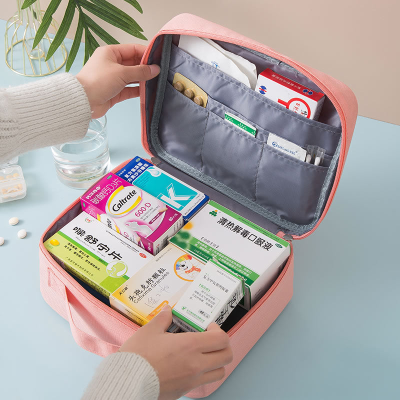 First Aid Bag, Empty Medical Supplies Organizer Bag