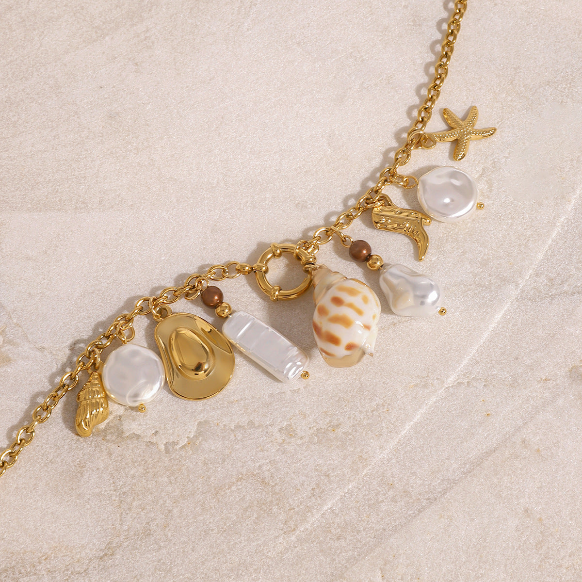 Pearls Choker Necklace Chain Multilayer Choker Necklaces for Women