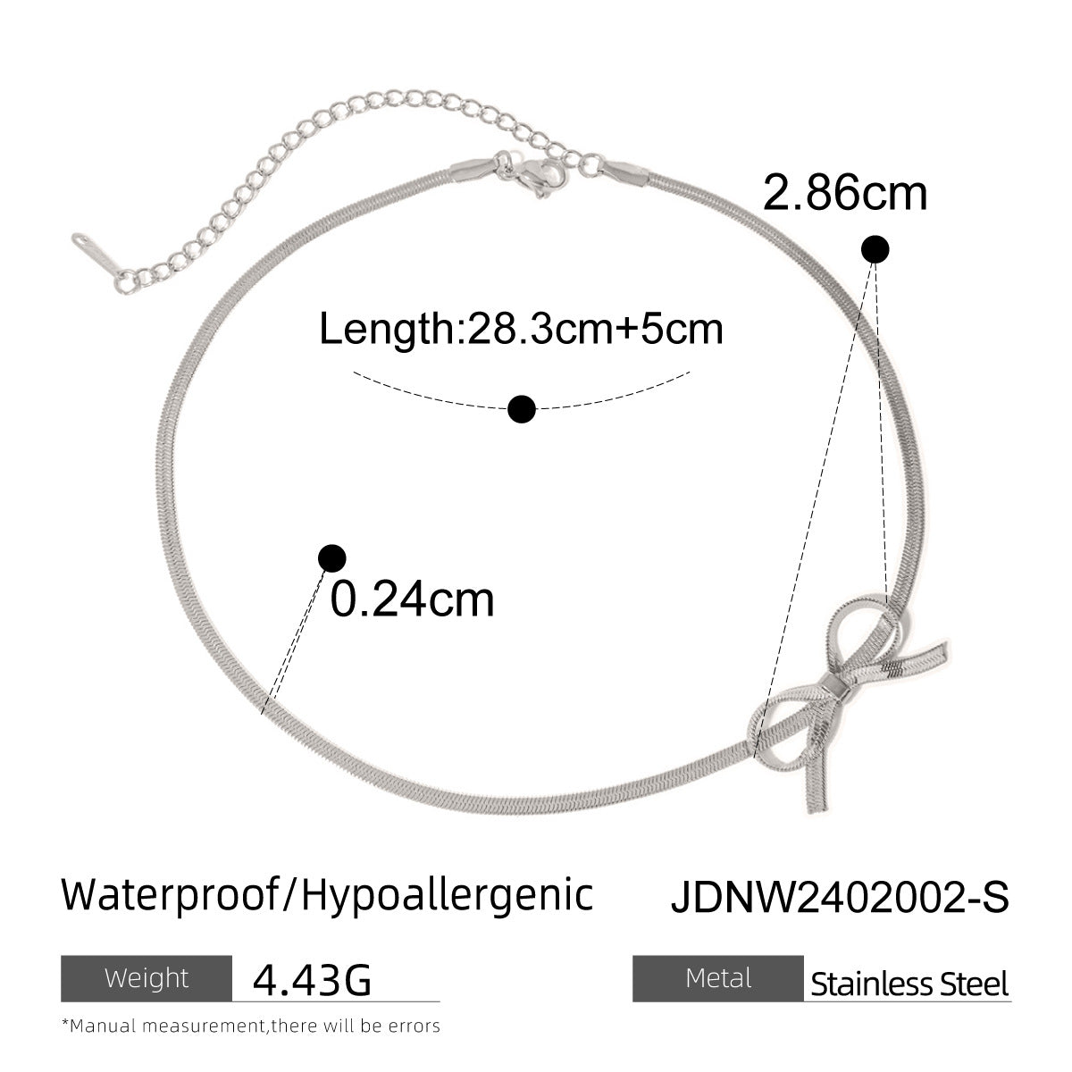 Simple Dainty Bow Necklace for Women, Coquette Aesthetic Jewlery for Women Girls
