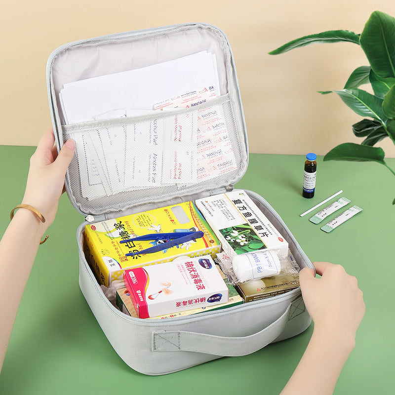 First Aid Bag, Empty Medical Supplies Organizer Bag Portable Trauma Kit for Home Office Kitchen Traveling Hiking Camping Backpacking Cycling