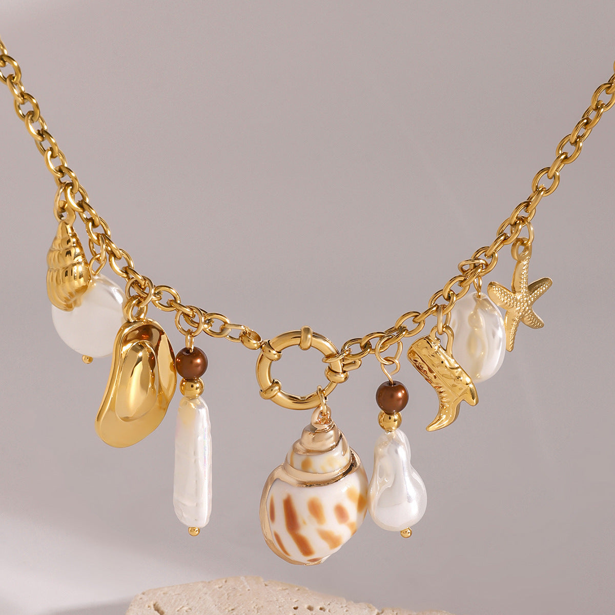 Pearls Choker Necklace Chain Multilayer Choker Necklaces for Women