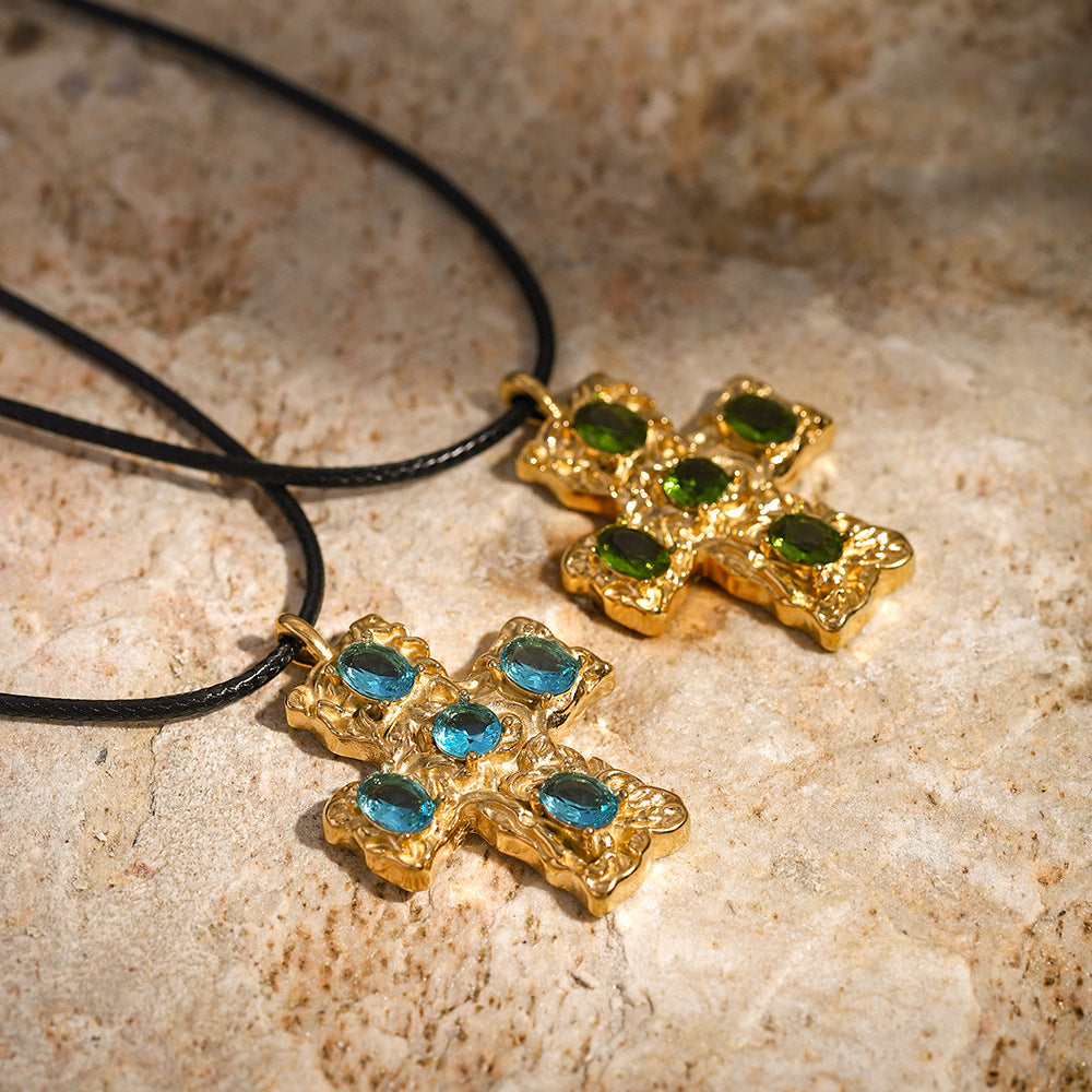 18K Gold Filled Cross Necklace