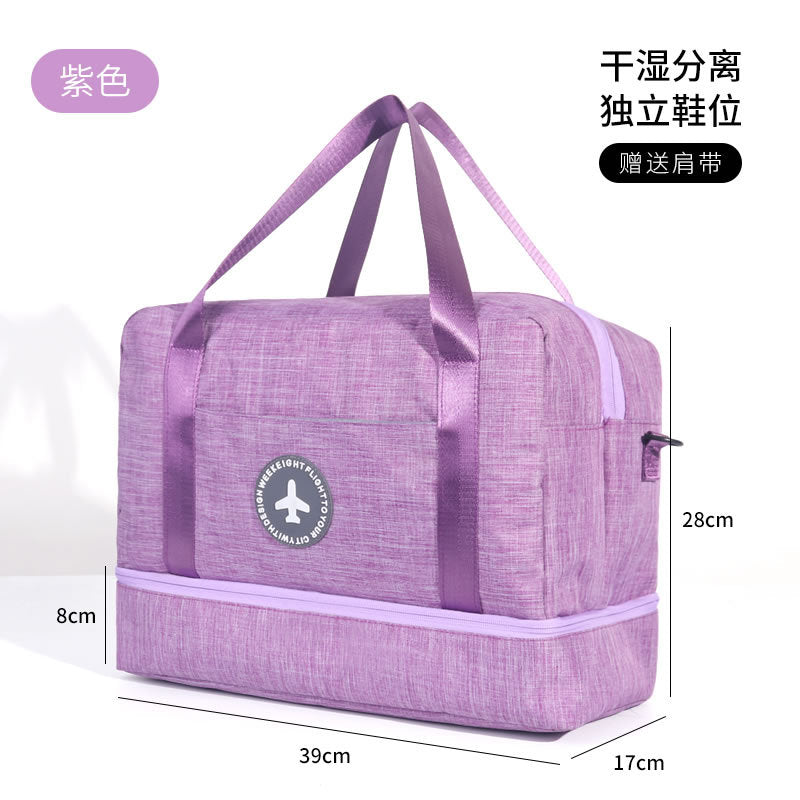 Travel Duffel Bag, Sports Tote Gym Bag, Shoulder Weekender Overnight Bag for Women/Men