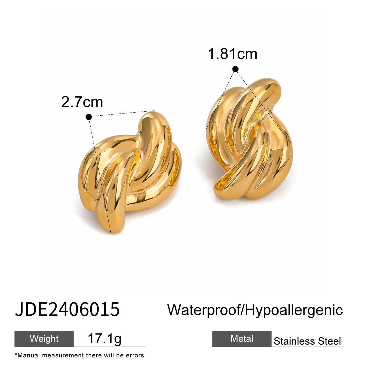 Chunky Gold Earrings for Women