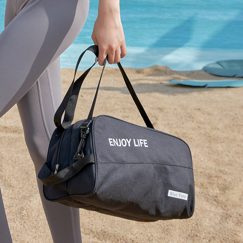 Small Gym Bag for Women with Shoes Compartment, Stylish Duffle Travel Bag for Plane, Lightweight Duffle Bag for Women & Men, Sport Gym Tote Bag with Wet Pocket for Yoga, Pilates, Swimming