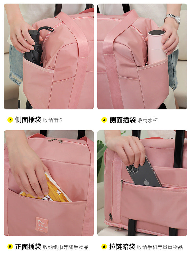 Travel Duffel Bag, Sports Tote Gym Bag, Shoulder Weekender Overnight Bag for Women