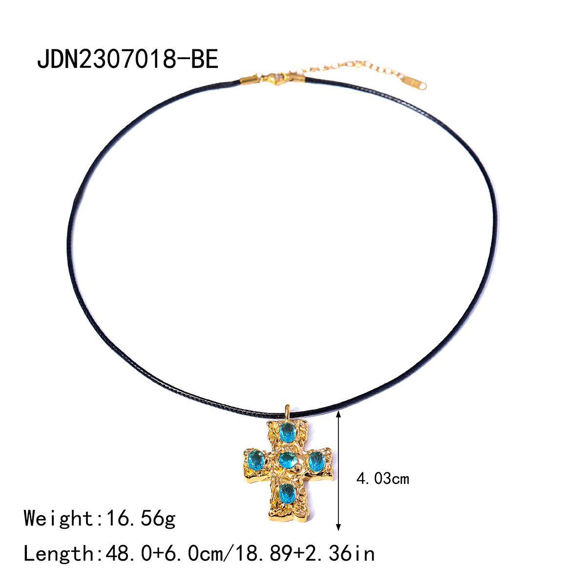 18K Gold Filled Cross Necklace