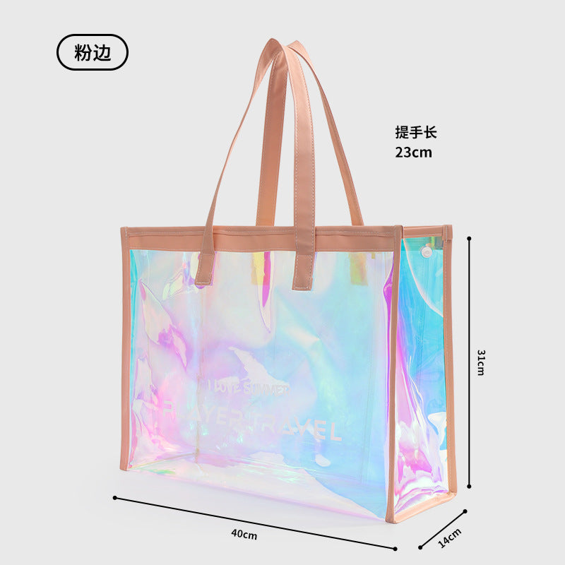 Travel Toiletry Bag for Women and Men, Translucent Toiletry Bag with Handy Handle, Makeup Cosmetic Organizer Bag for Travel Toiletries Accessories
