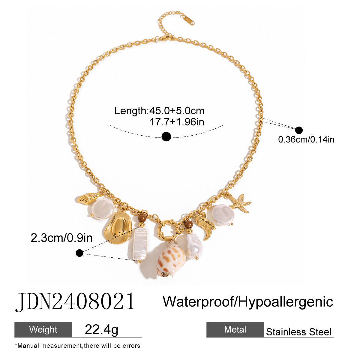 Pearls Choker Necklace Chain Multilayer Choker Necklaces for Women