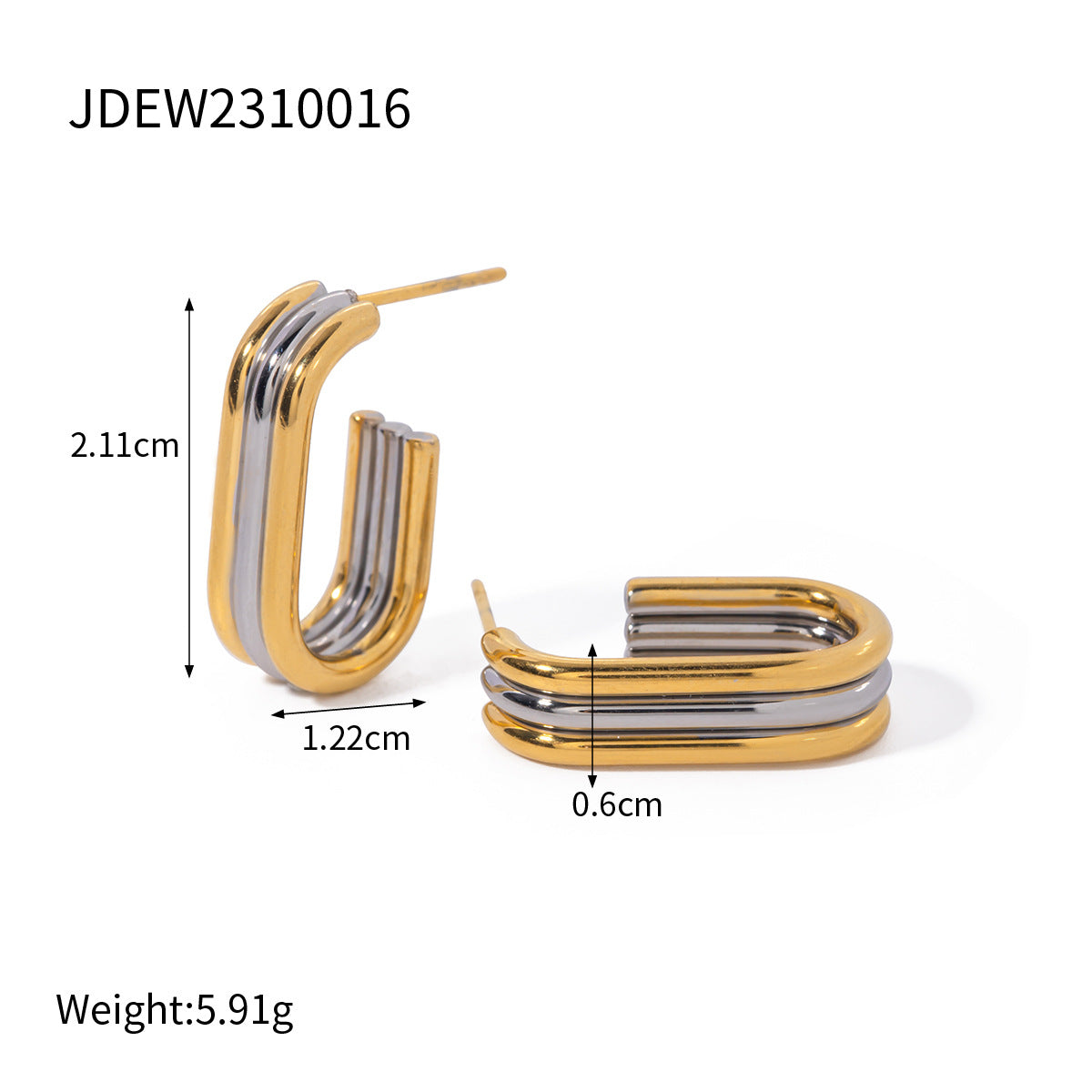 Womens Senior Fashion Hollow Earrings Stainless Steel Low Allergy Light Luxury Style All New Suitable For Woman Jewelry