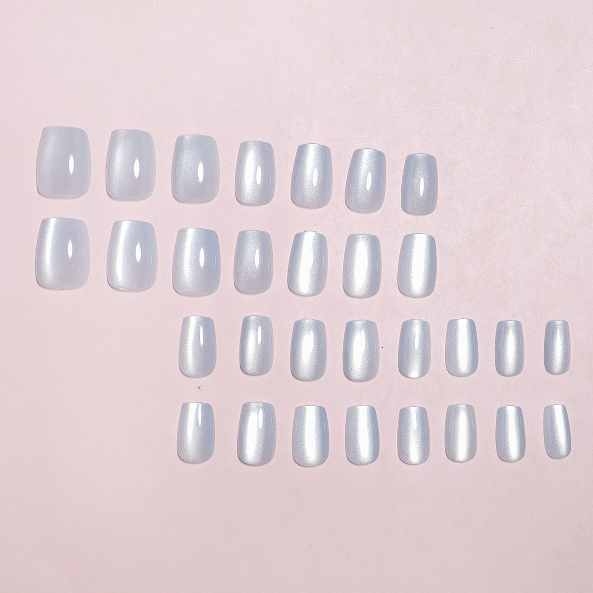 24PCS Sparkly Press on Nails Short Almond Fake Nails with Silver Edge Sparkly Design Shiny False Nails Gel Glue on Nails Sparkly Stick on Nails Glue on Nails Acrylic Nails for Women Daily Wear