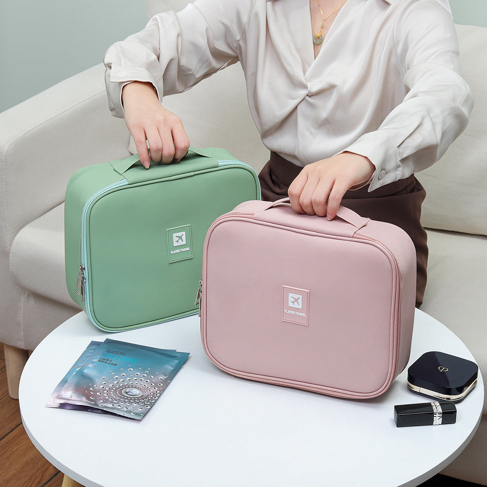 Travel Makeup Bag Makeup Organizer Countertop Case Toiletry Bag Cosmetic Bag for Women Makeup Storage Organizer Skincare Organizers Bathroom Counter Organizer Vanity Organizer Travel Essentials