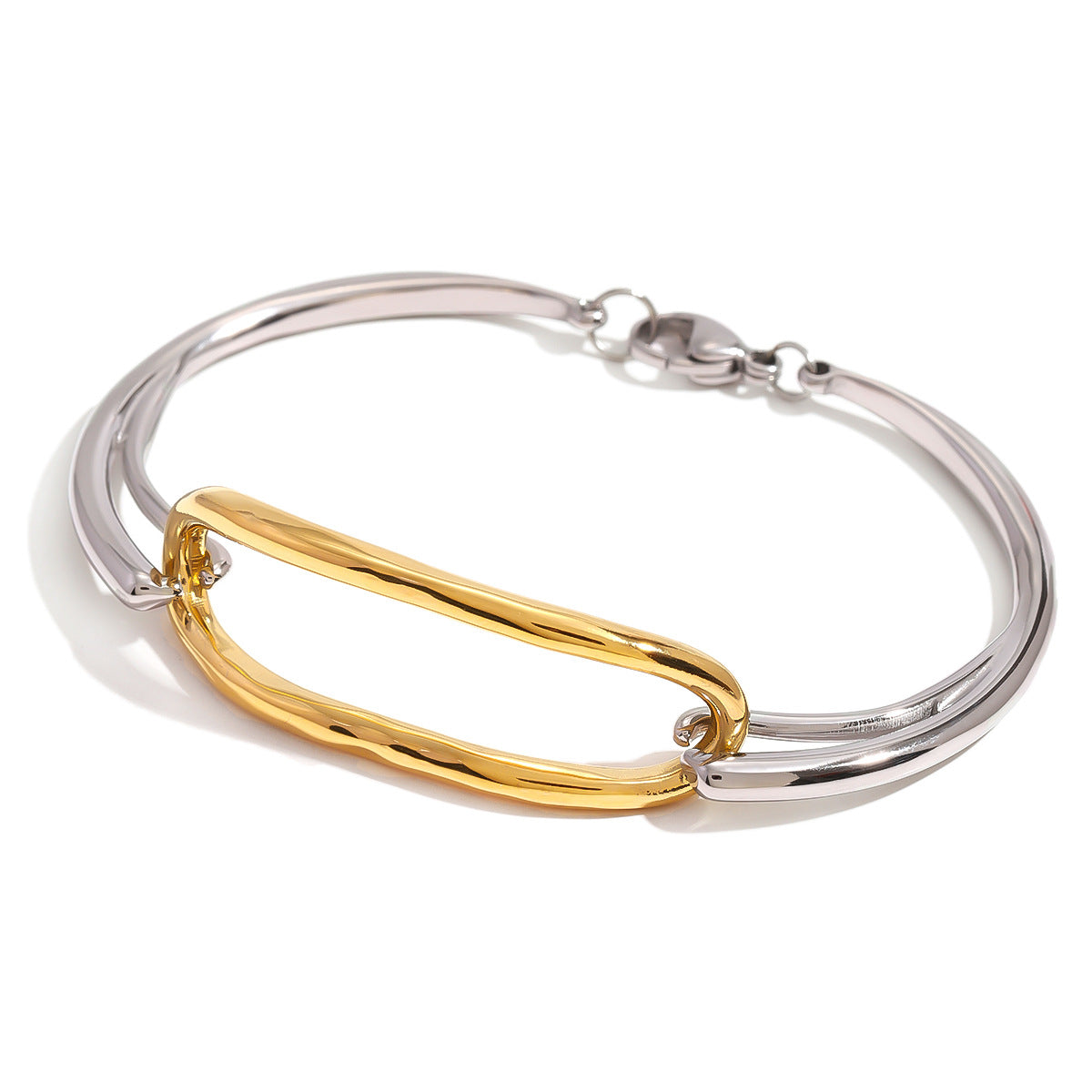 Stainless Steel Infinity Love Bangle Bracelet for Women