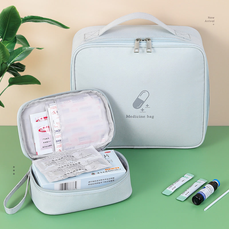First Aid Bag, Empty Medical Supplies Organizer Bag Portable Trauma Kit for Home Office Kitchen Traveling Hiking Camping Backpacking Cycling