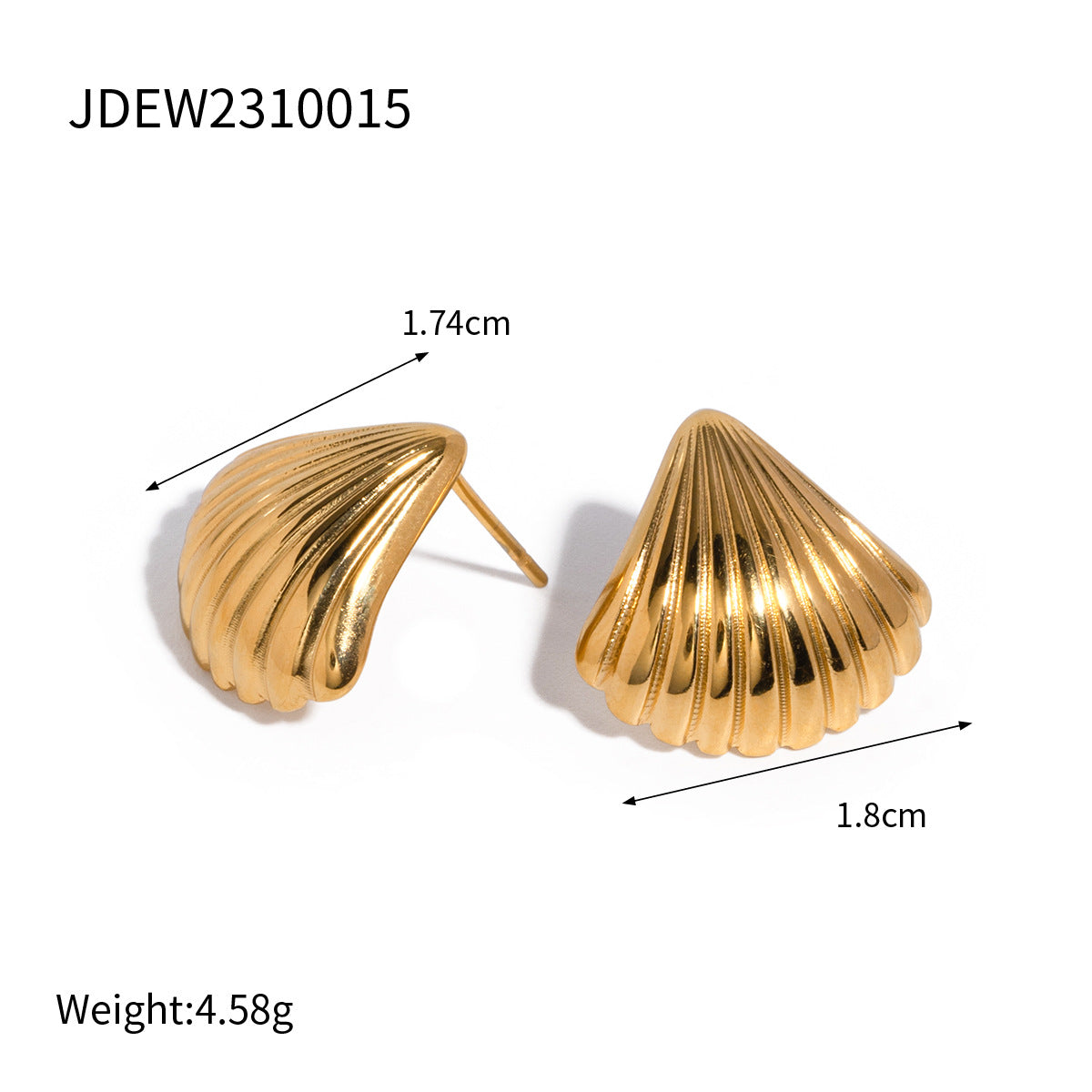 Chunky Gold Hoop Earrings for Women