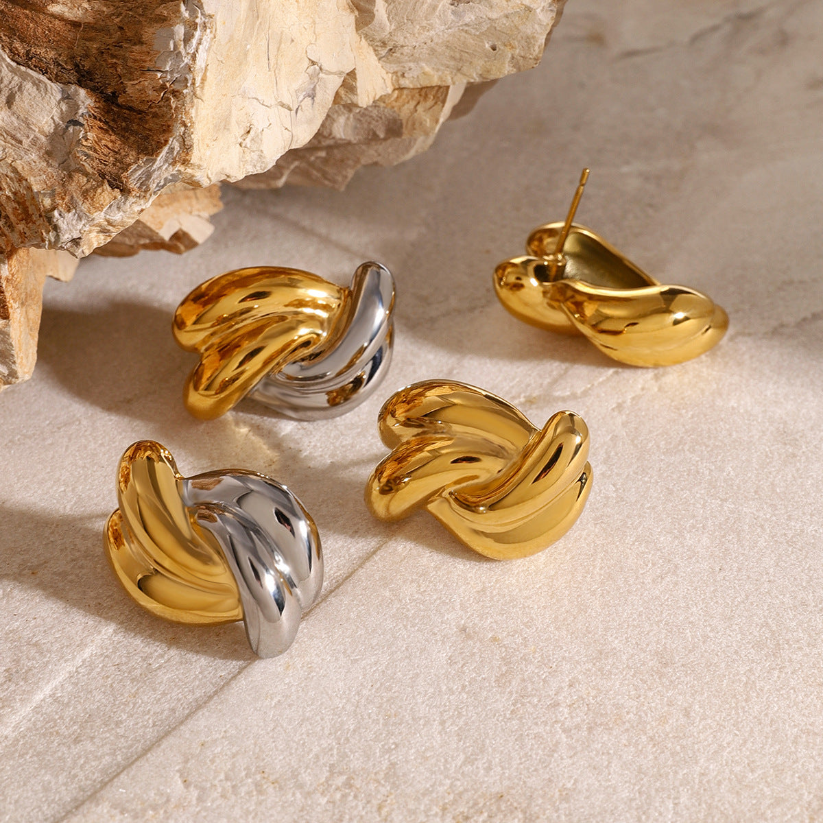 Chunky Gold Earrings for Women