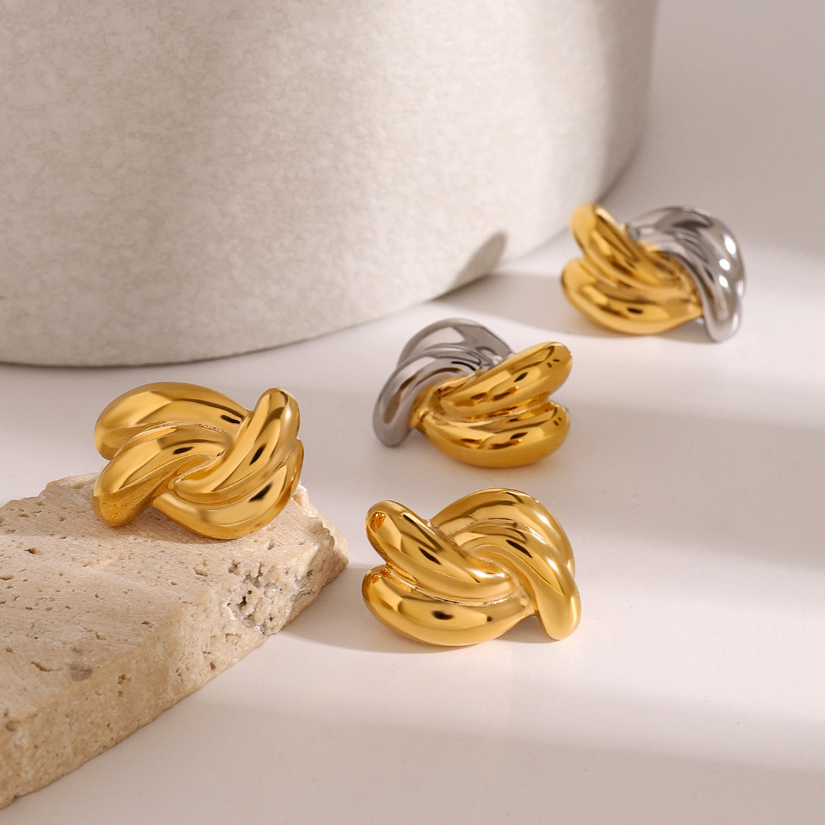Chunky Gold Earrings for Women