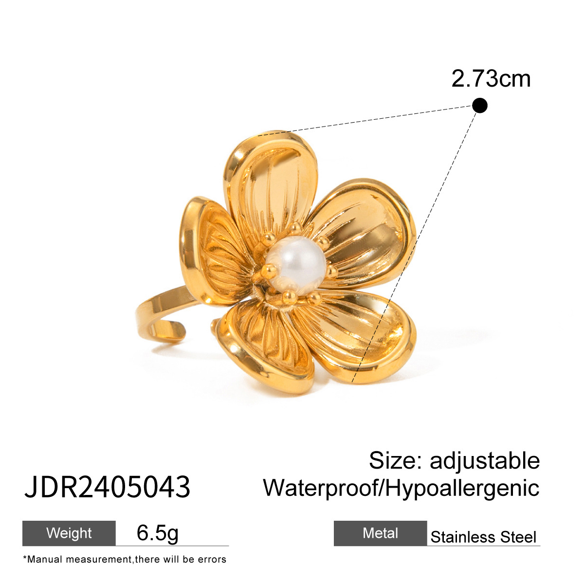 Handcrafted Baroque Pearl Ring
