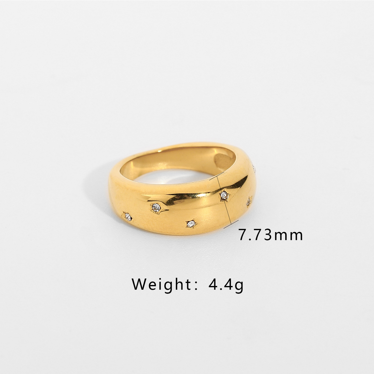 Chunky Gold Rings for Women Adjustable Dainty Silver Rings for Women Gold Stackable Thin Rings Bold Thick Statement Rings