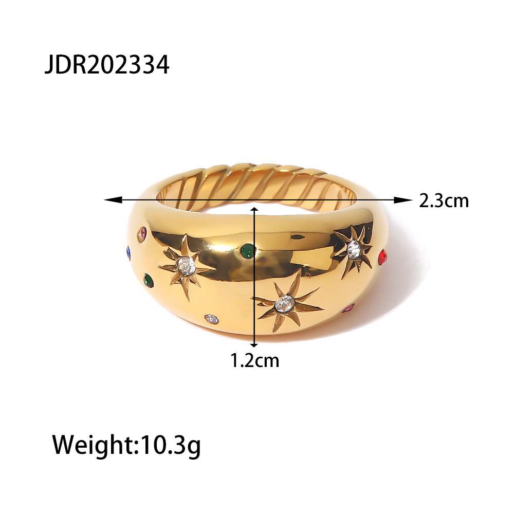 Chunky Gold Rings for Women Adjustable Dainty Silver Rings for Women Gold Stackable Thin Rings Bold Thick Statement Rings