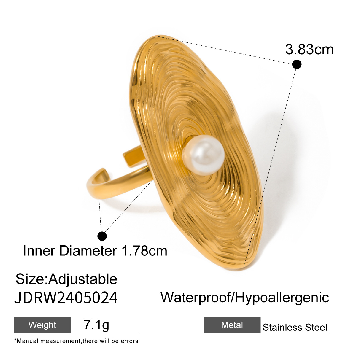 Chunky Gold Rings for Women Adjustable Dainty Silver Rings for Women Gold Stackable Thin Rings Bold Thick Statement Rings