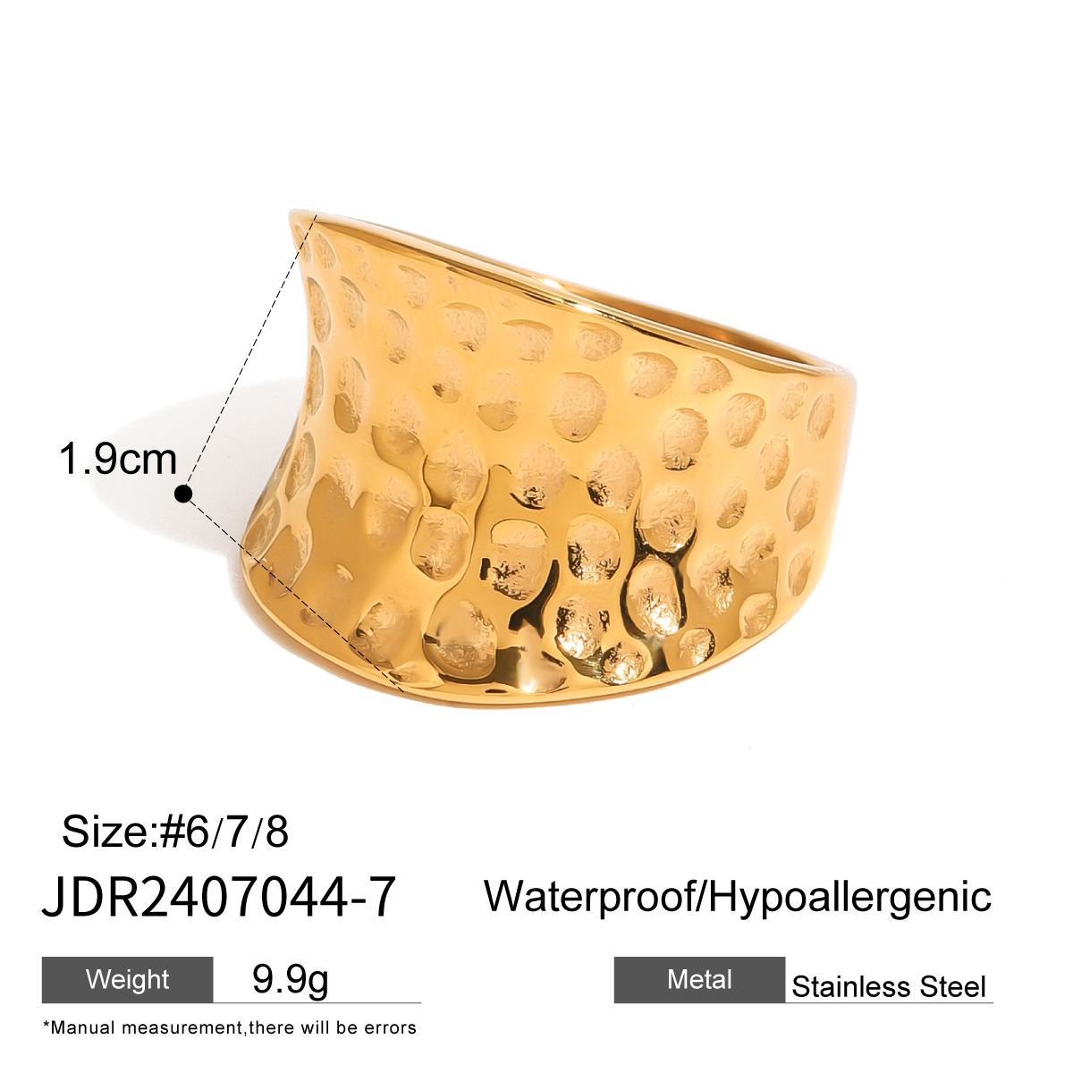 Chunky Gold Rings for Women Adjustable Dainty Silver Rings for Women Gold Stackable Thin Rings Bold Thick Statement Rings
