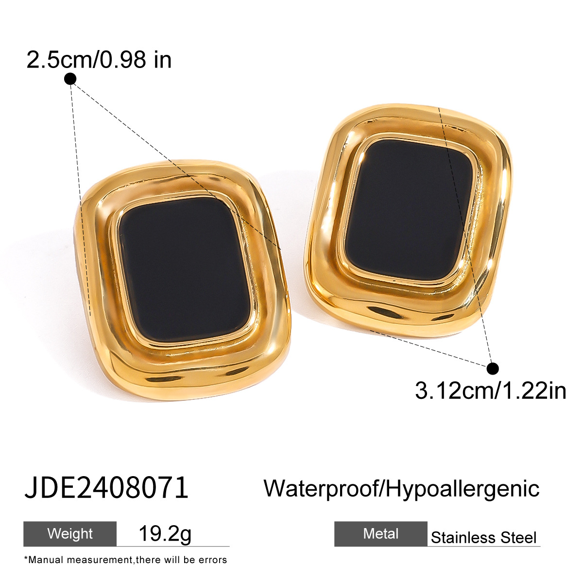 Chunky Gold Earrings for Women, Geometric Dangle Drop Earrings Chunky Trendy Knot Stud Hypoallergenic Fashion Jewelry Gift
