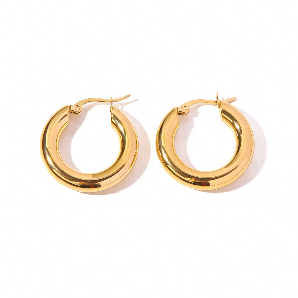Chunky Gold Hoop Earrings for Women