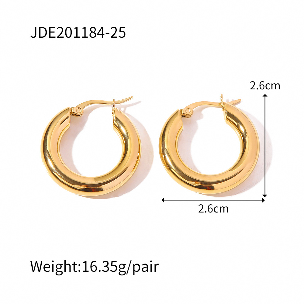 Chunky Gold Hoop Earrings for Women
