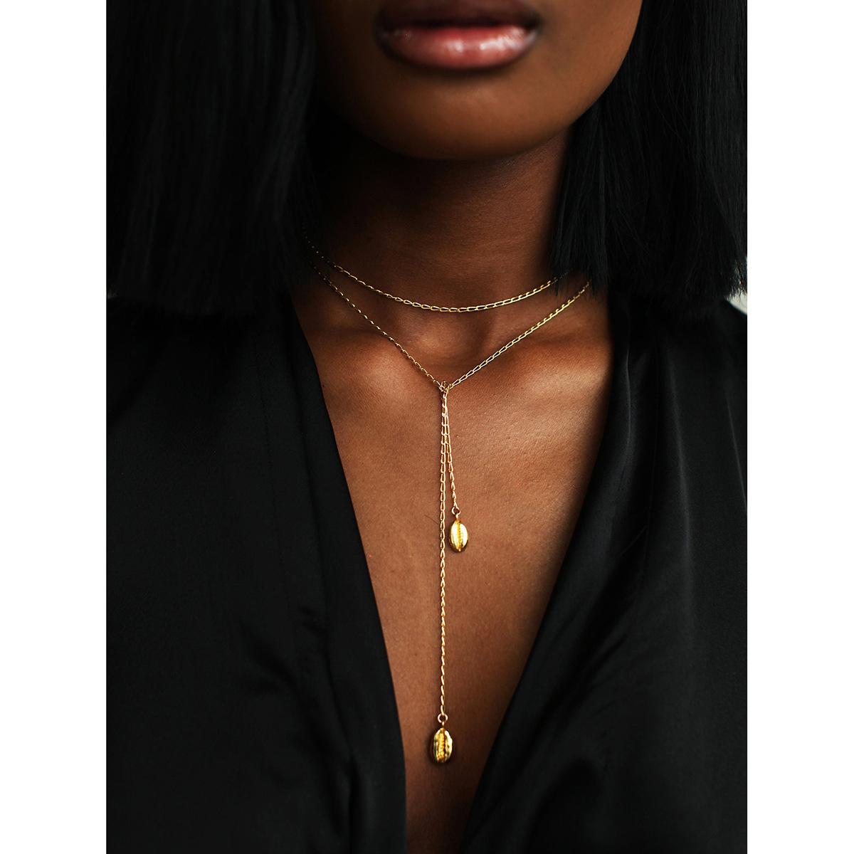 Dainty Gold Necklace for Women, Pear Pendent Necklace Teardrop Pendent Necklace Gold Jewelry for Women