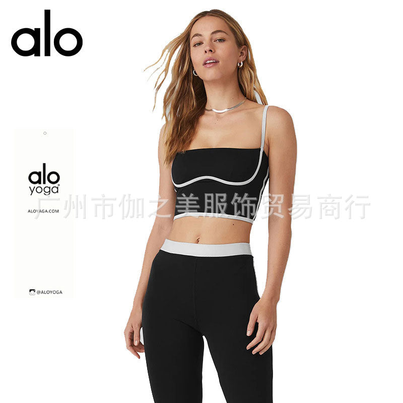 Womens' Sports Bra Longline Wirefree Padded with Medium Support