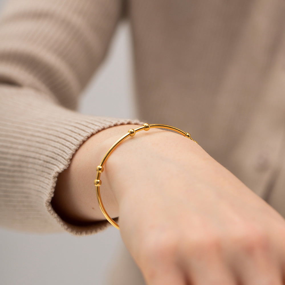 Dainty Thin Cuff Bangle Bracelets for Women Adjustable Gold Cuff Bracelet Minimalist Gold Open Bangle Wrist Cuff Bracelets