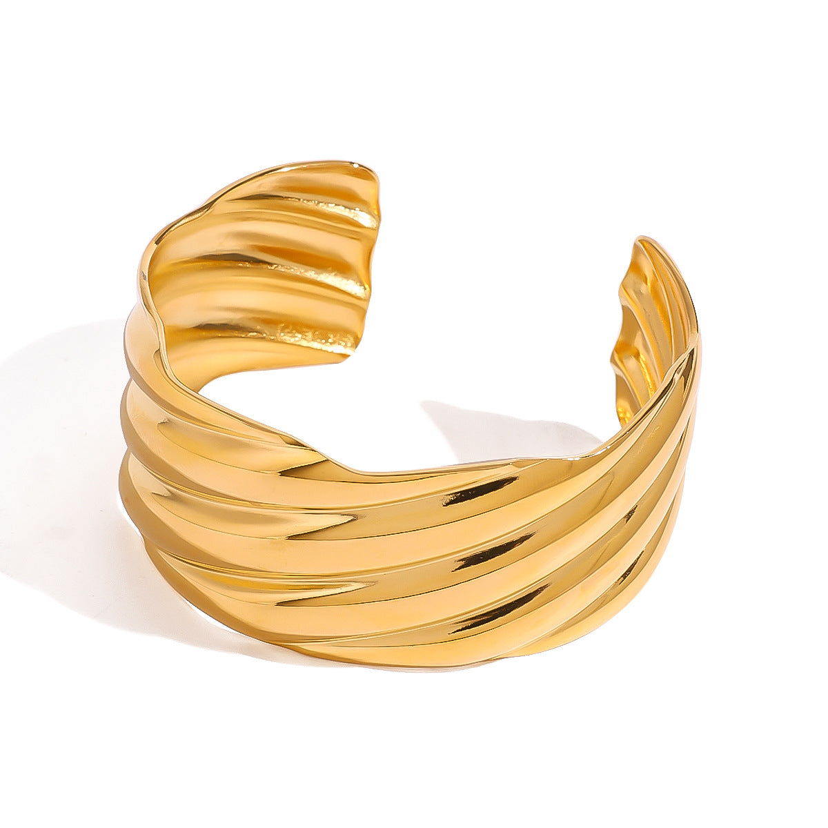 Chunky Gold Bangle Bracelets for Women