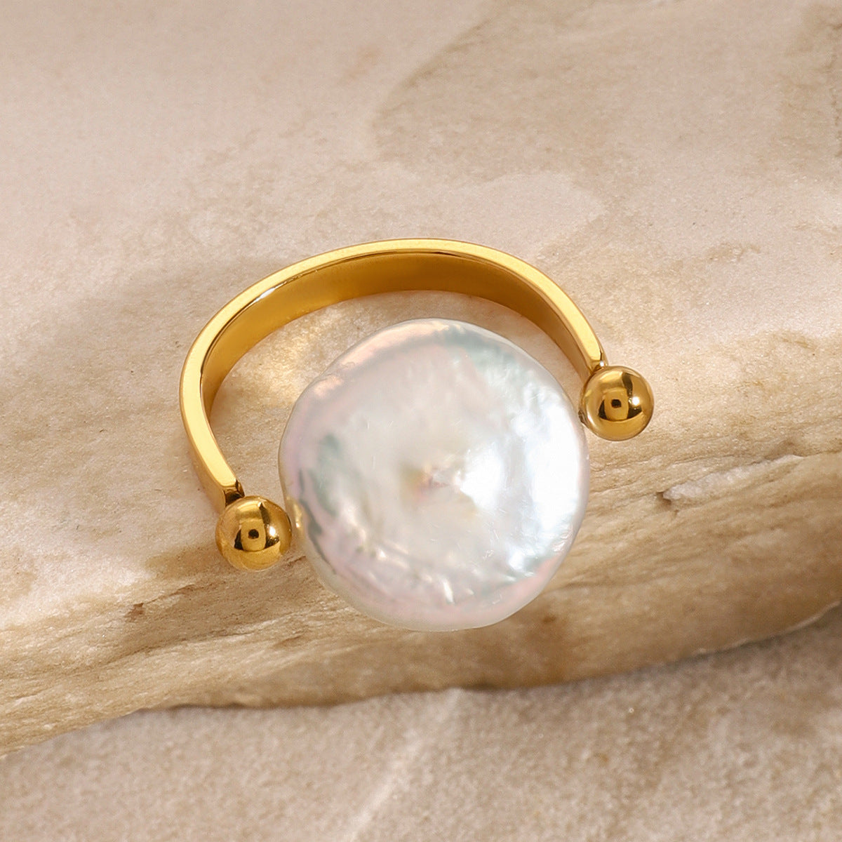 Handcrafted Baroque Pearl Ring