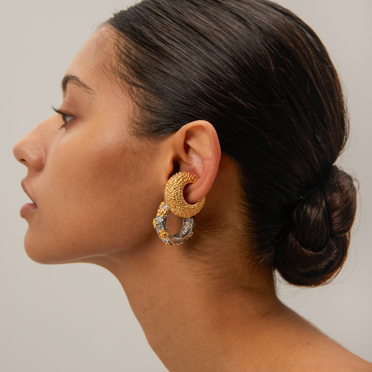 Chunky Gold Hoop Earrings for Women